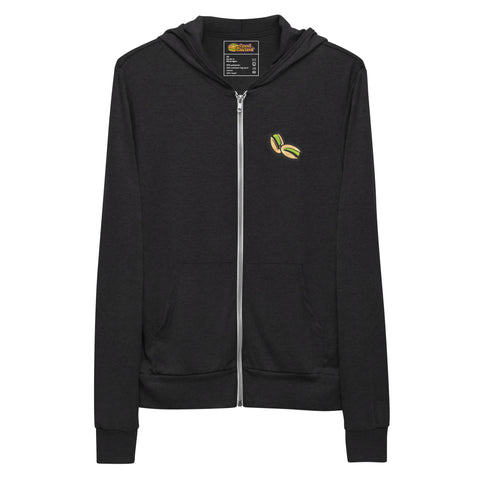 Black Pistachio & Baklava Zip Hoodie