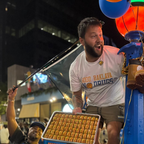 Featured in RESIDENT: The Baklava Guy Becomes a Knicks Tradition