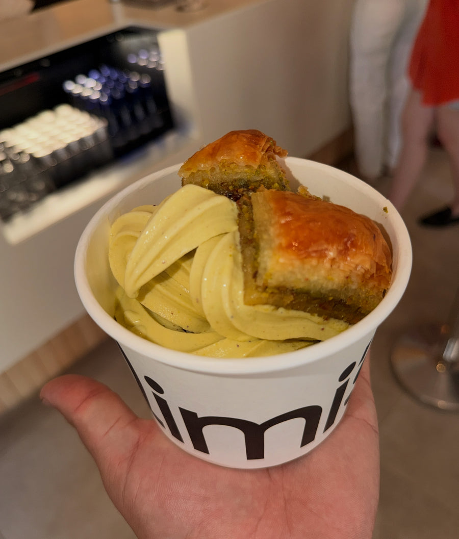 Mimi’s froyo topped with Good Baklava