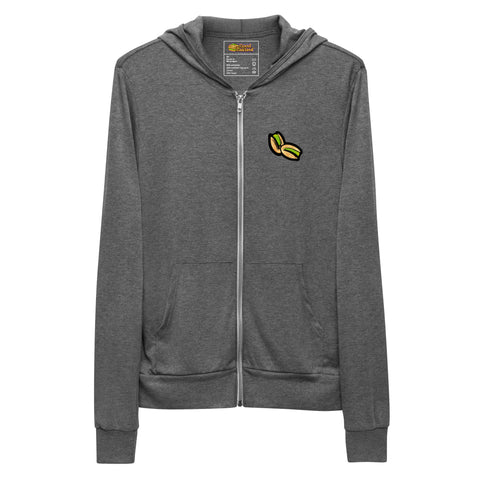 Grey Pistachio & Baklava Zip Hoodie