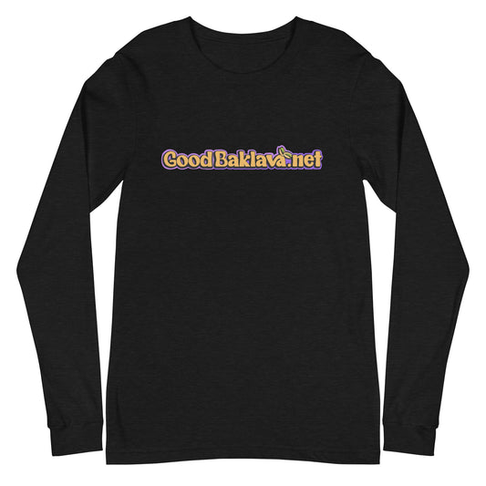 Goodbaklava.net Tee | Long Sleeve | Black